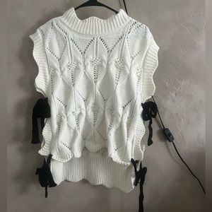 Anthropologie x Maeve Poncho Vest Sweater